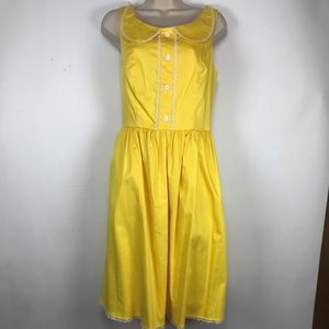 Rock Steady Sunny Yellow Collar New Girl Style ModCloth Dress